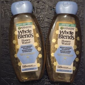 2 New Garnier Whole Blends Honey Water Moisturizing Shampoo